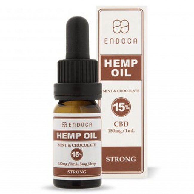 Endoca Hemp Oil Drops 1500mg CBD 15% Mint & Chocolate 10ml