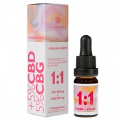 KannaBio Healing Drops CBD/CBG (500mg/500mg) 1:1 Full Spectrum 10ml